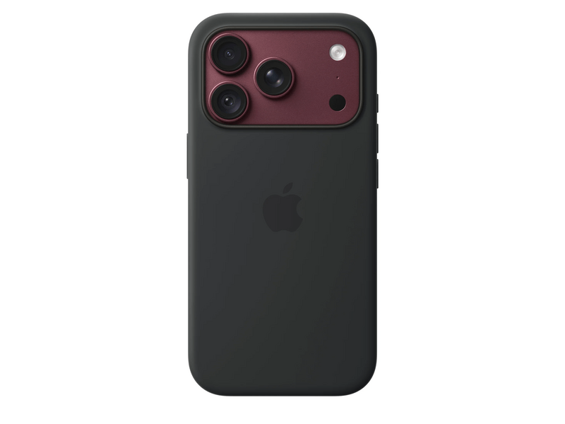 Apple iPhone 18 Pro szilikon tok, MagSafe-rögzítésű, fekete (MK8Y4ZM/A)