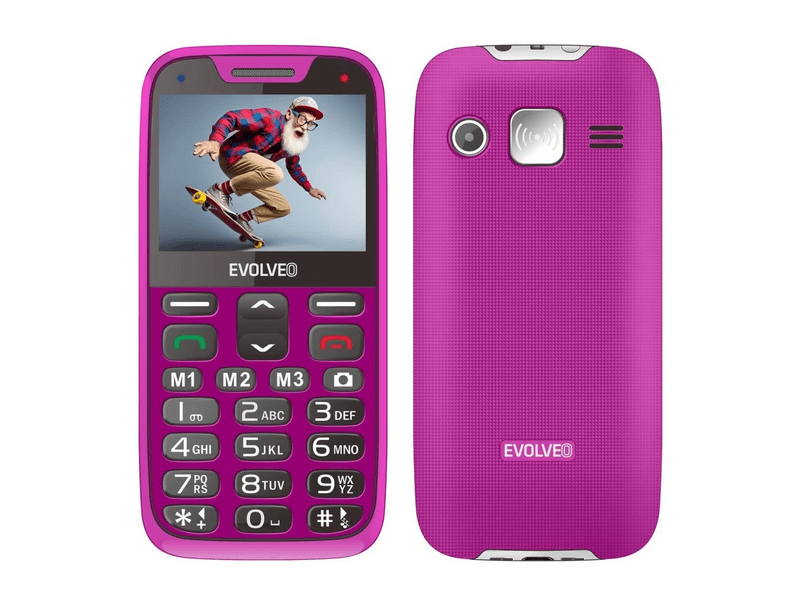 Evolveo EasyPhone XR EP601 Mobiltelefon, Rózsaszín (EP-601-XR-PK)
