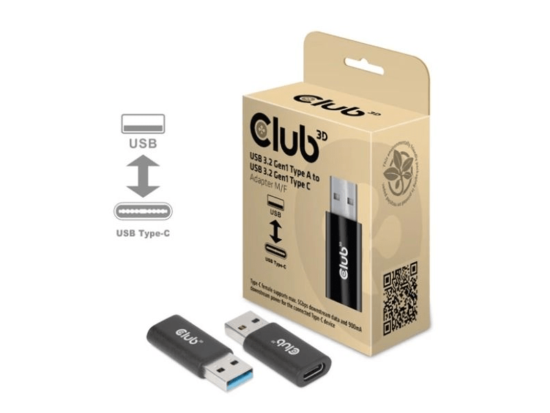 Club3D CAC-1525 USB 3.2 Gen1 Type A - USB 3.2 Gen1 Type C adapter