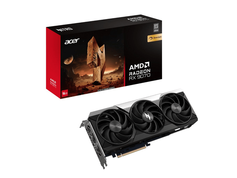 Acer AMD Nitro Radeon RX 9070 XT OC 16GB GDDR6 Videókártya