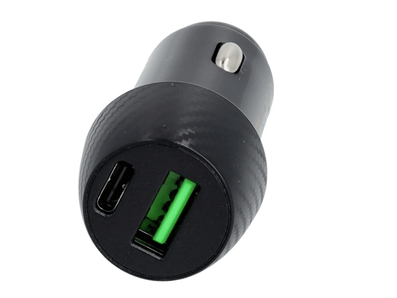 Avax CC303B CARLY 38W PD Autós töltő USB A+C