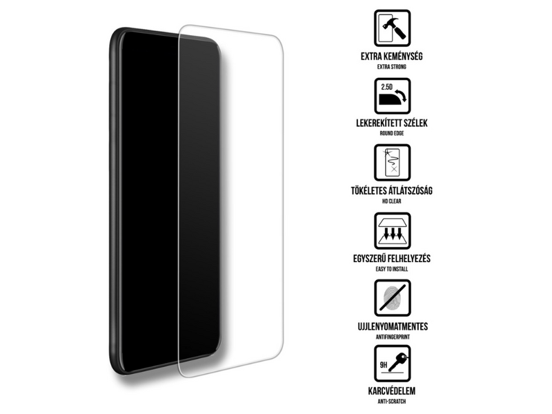 Cellect iPhone 15 Pro Mobiltelefon kijelzővédő üvegfólia