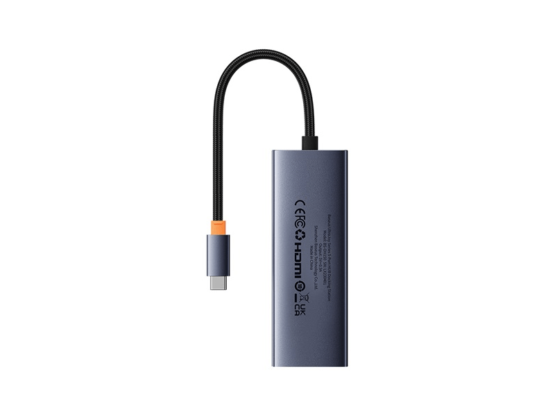 Baseus UltraJoy 5-Port HUB dokkoló állomás, szürke (B0005280181100)