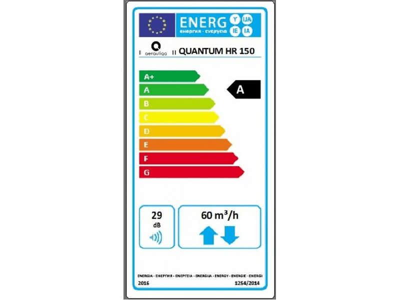 Aerauliqa Quantum HR-150 Pro ISO Szellőztető ventilátor