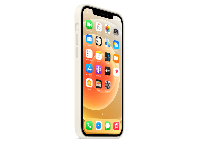 Apple iPhone 12/ 12 Pro Szilikon tok, MagSafe, Fehér (MHL53ZM/A)