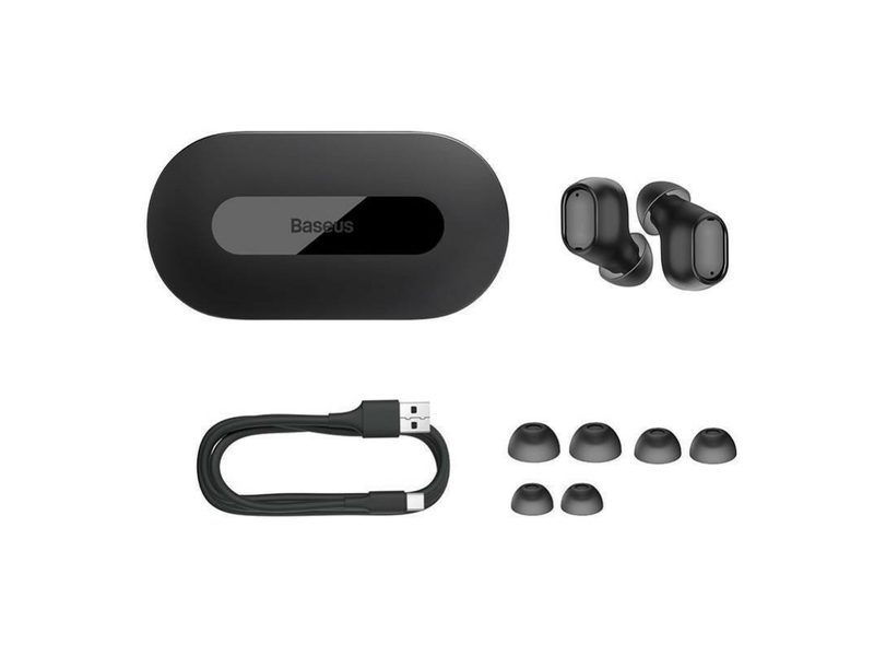 Baseus Bowie EZ10 Bluetooth fülhallgató, fekete