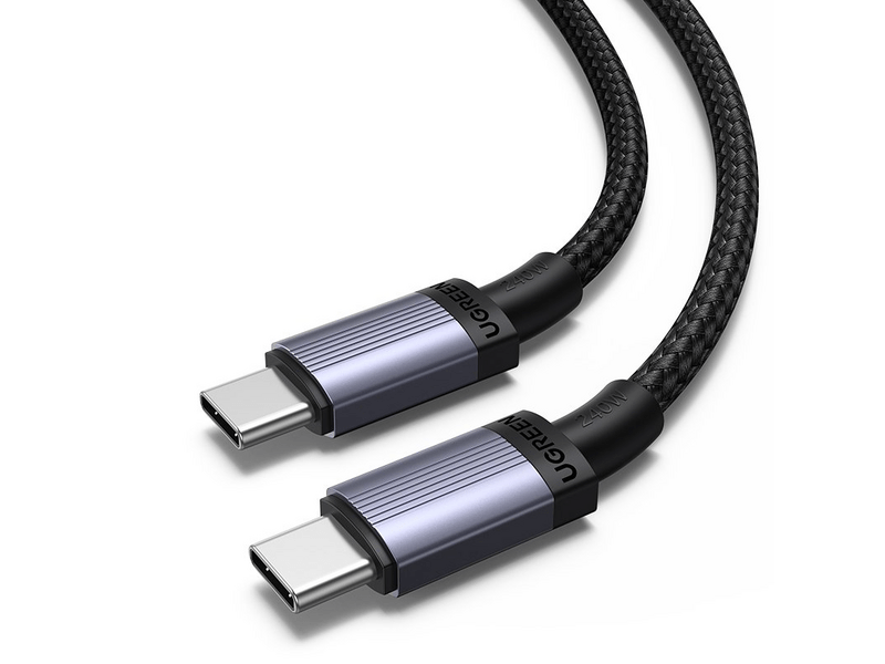 Ugreen 65907 USB Type-C Adatkábel, szürke, 1m