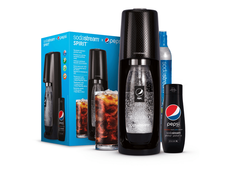 SodaStream Spirit Black Szódagép, Pepsi Megapack