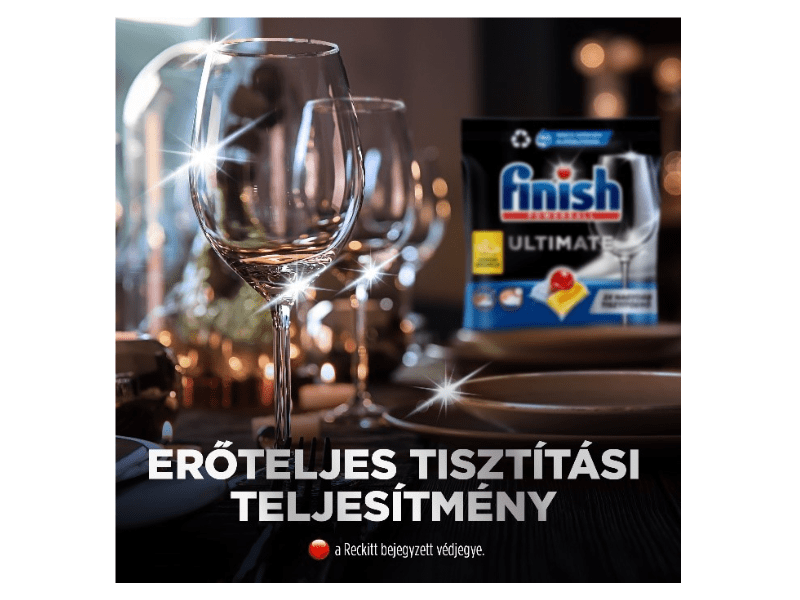 Finish Ultimate All in 1 Lemon mosogatógép kapszula, 120 db