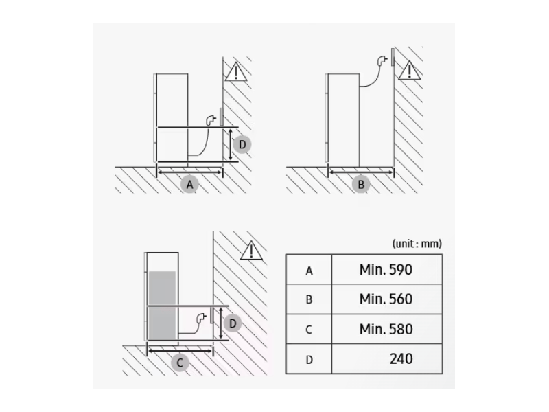 Samsung BRB80F26ADF0EO Beépíthető kombinált hűtőszekrény