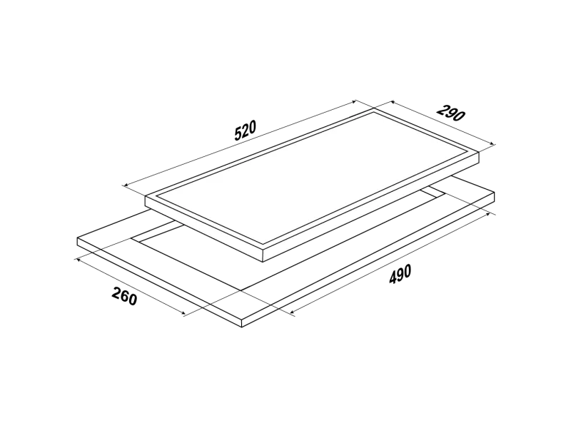 MPM MPM-30-VCB-22 Beépíthető kerámia főzőlap, fekete