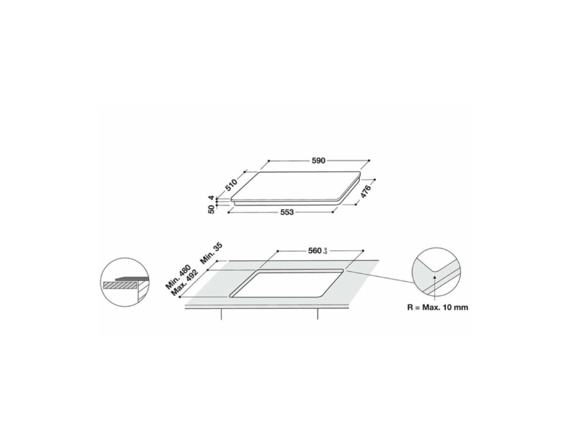 Whirlpool WOI5S8PM2SWA Beépíthető sütő + Whirlpool WL S5360 BF/W Beépíthető indukciós főzőlap