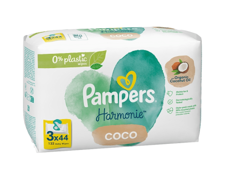 Pampers Harmonie Coco Nedves Törlőkendő, 132 db