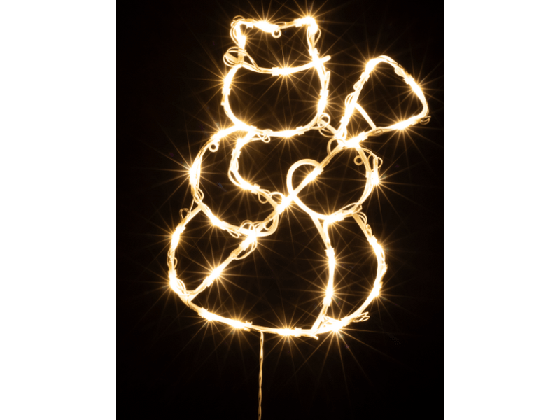 Home KID507WW LED-es hóember ablakdísz