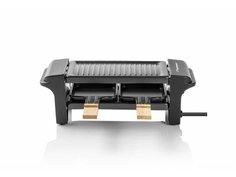 Mini Raclette grill, fekete&fa