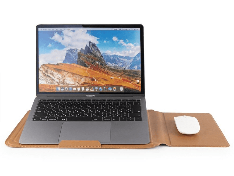 Cellect bőrhatású multifunkciós laptoptartó, barna (CEL-LAPT-HOLDERLE-BR)