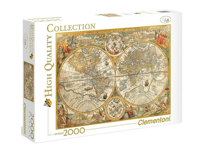Clementoni 2000 db-os puzzle - Antik térkép (32557)