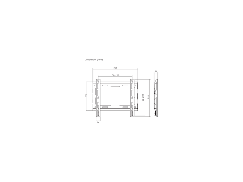 SBOX PLB-222F-2 Fali konzol