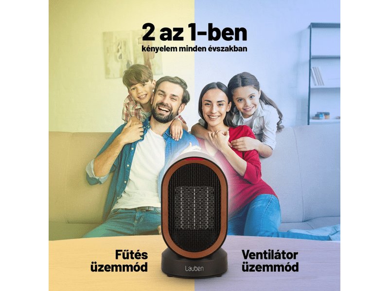 Lauben 600BB 2 az 1-ben meleg levegős ventilátor