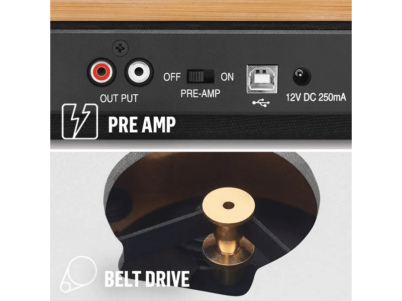 Marley Stir It Up Bakelit Lemezjátszó (EM-JT002-SB)