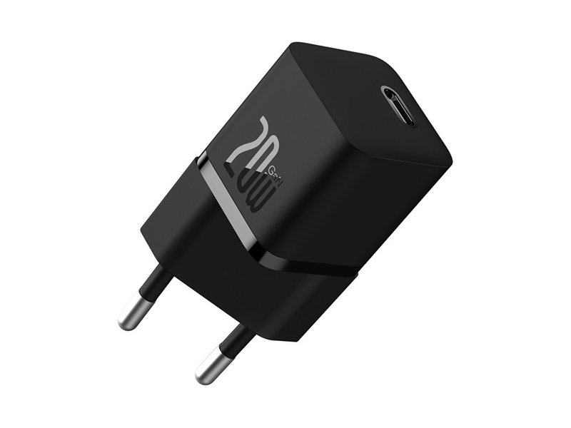Baseus GaN5 Mini hálózati gyorstöltő, fekete (CCGN050101)