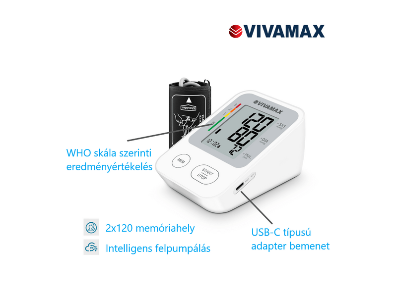 Vivamax GYV26 mjerač krvnog tlaka za nadlakticu