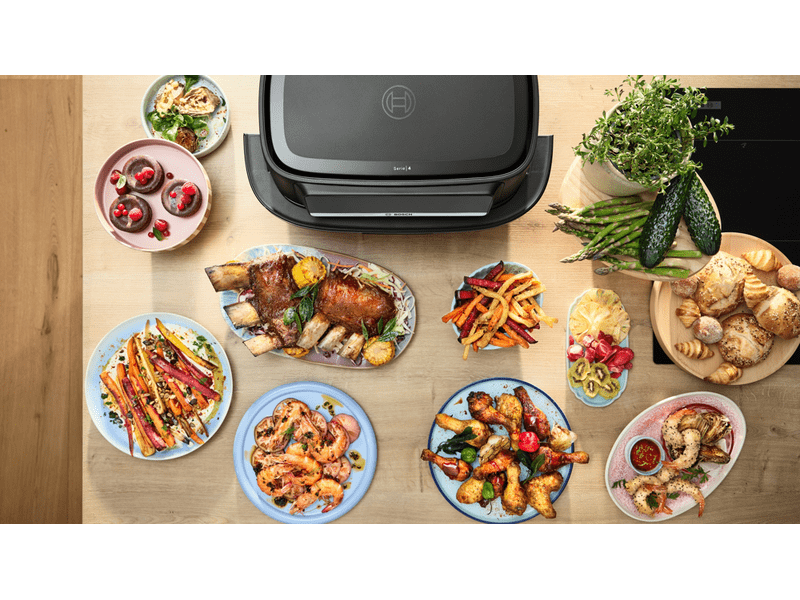 Bosch MAFD490B7 Serie 4 Kétzónás Airfryer, fekete