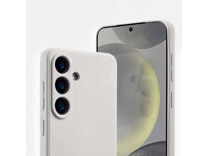 Cellect Samsung Galaxy S26 Szilikon tok, törtfehér (CEL-PREM-SAM-S26-W)