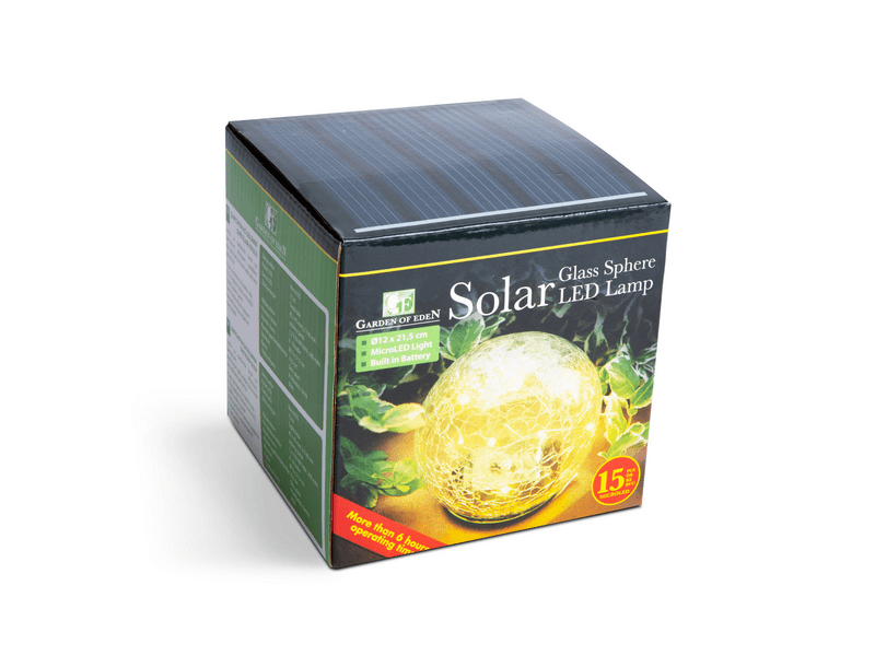Garden of Eden 11760B Leszúrható szolár üveggömb, 12 cm