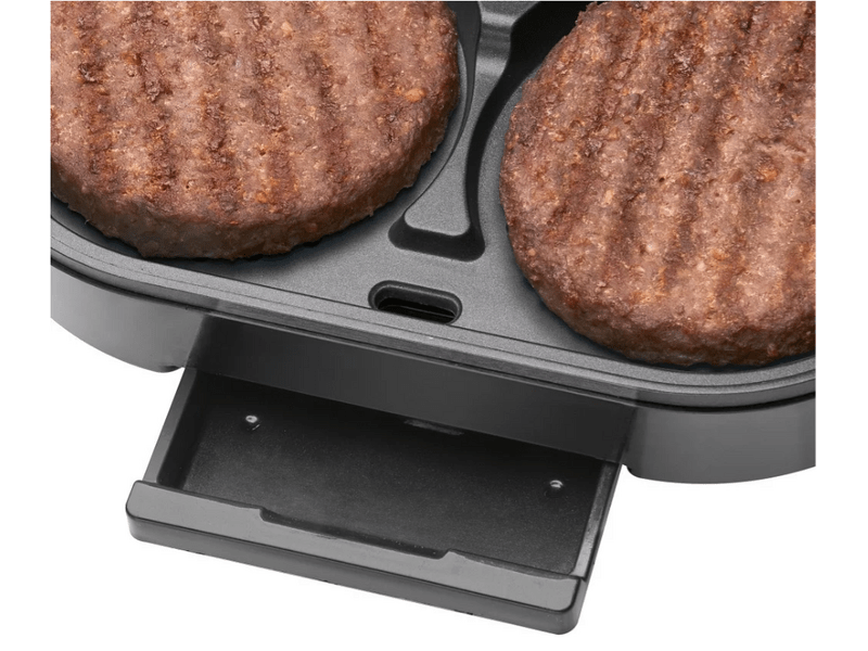 Clatronic HBM 3696 Hamburger grill, fekete-inox