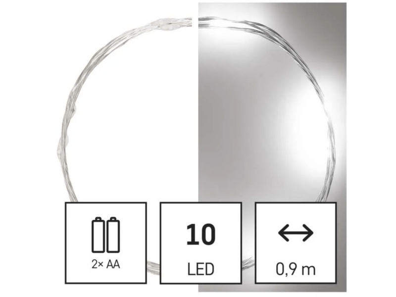 EMOS ZY2196 LED karácsonyi nano fényfüzér, 90cm