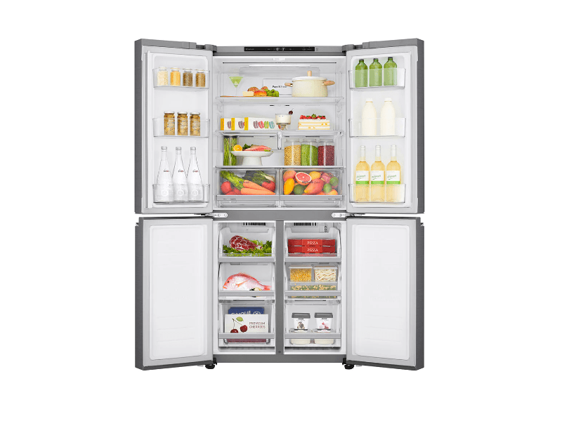 LG GMB844PZFG Alulfagyasztós 4-ajtós hűtőszekrény, 530L, Ezüst