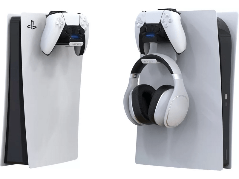 VENOM PS5 Headset tartó állvány + Töltő állomás (VS5018)