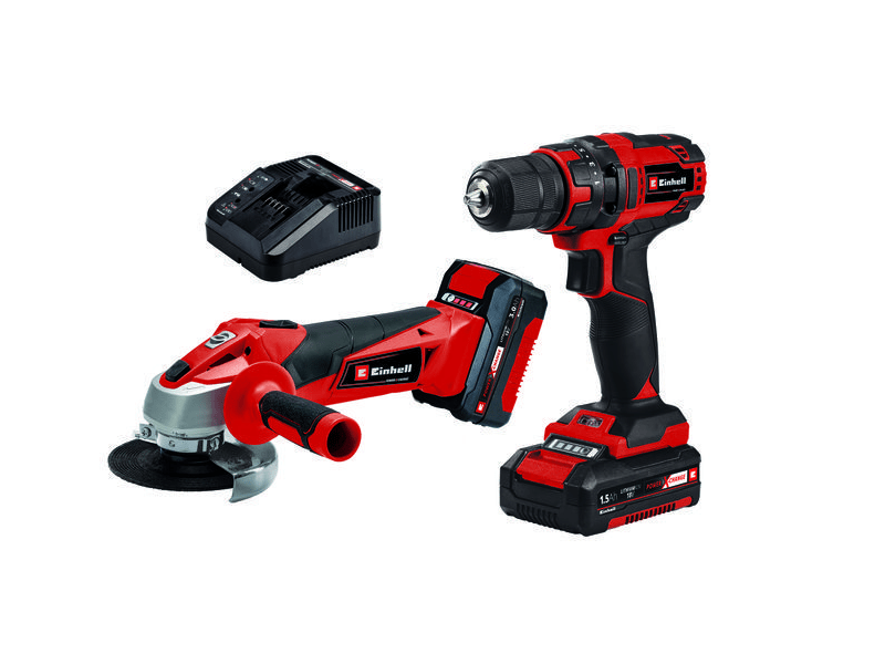 Einhell Akkumulátoros fúró-csavarozó és sarokcsiszoló készlet