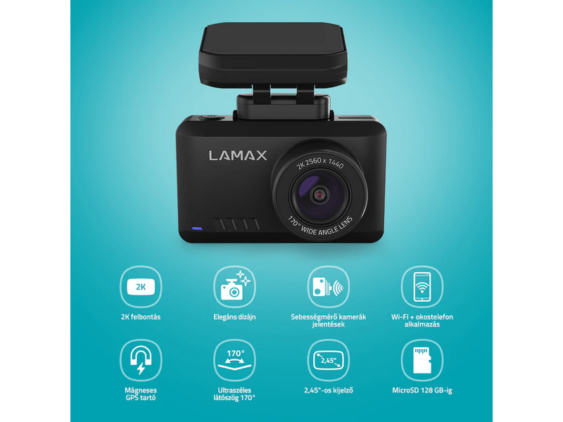LAMAX T8 Menetrögzítő kamera (LXCDMNNNNT8BA)