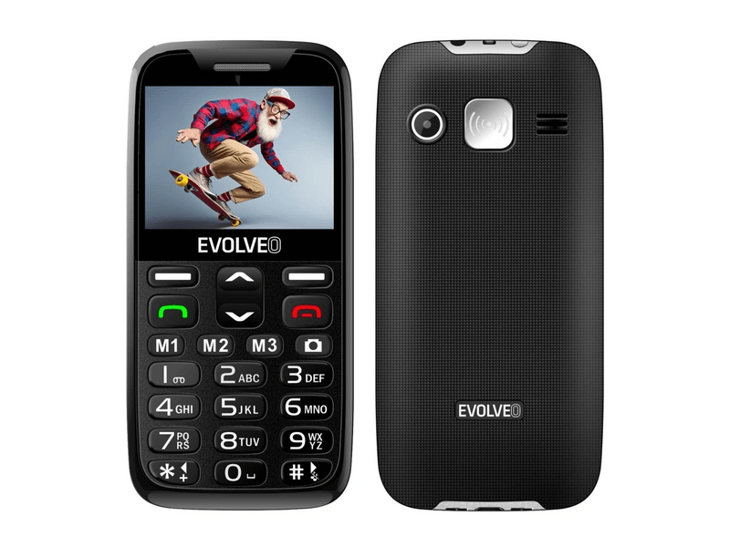 Evolveo EasyPhone XR EP601 Mobiltelefon, Fekete (EP-601-BK)