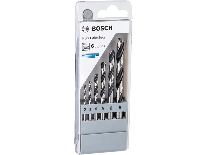 Bosch 2608577346 PointTeQ HSS set spiralnih svrdala, 6 dijelova, 2-8 mm