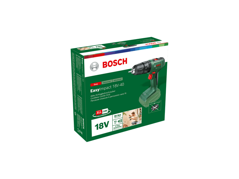 Bosch Easy Impact 18V-40 akumulatorska udarna bušilica/odvijač (06039D8100)