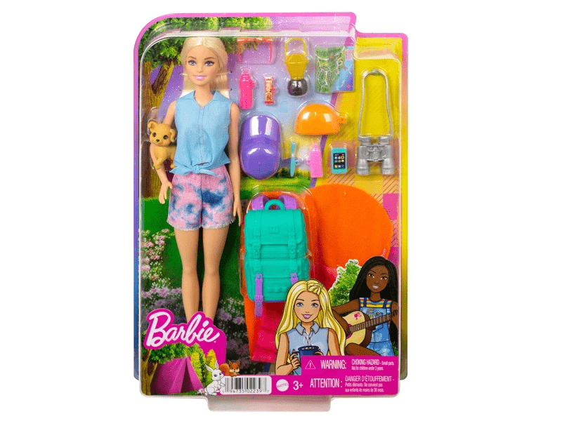 Barbie: Kempingező Malibu baba (HDF73)