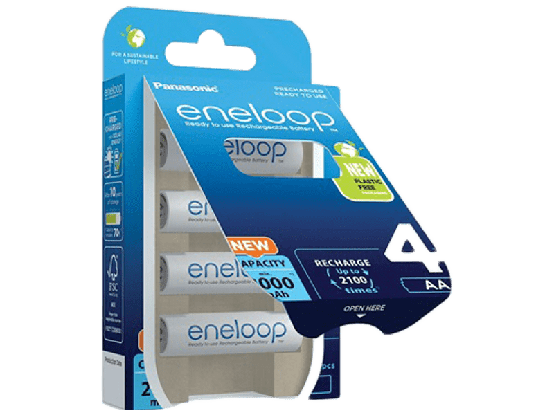Panasonic Eneloop 2000mAh AA baterije, 4 kom (BK3MCDE-4BE)