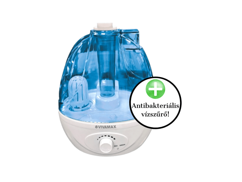Vivamax GYVH200 Ultrahangos párásító készülék antibakteriális szűrőbetéttel