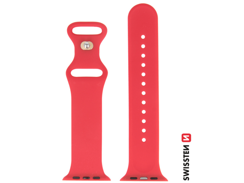 Swissten iWatch szíj 38-40 mm, piros (46000102)