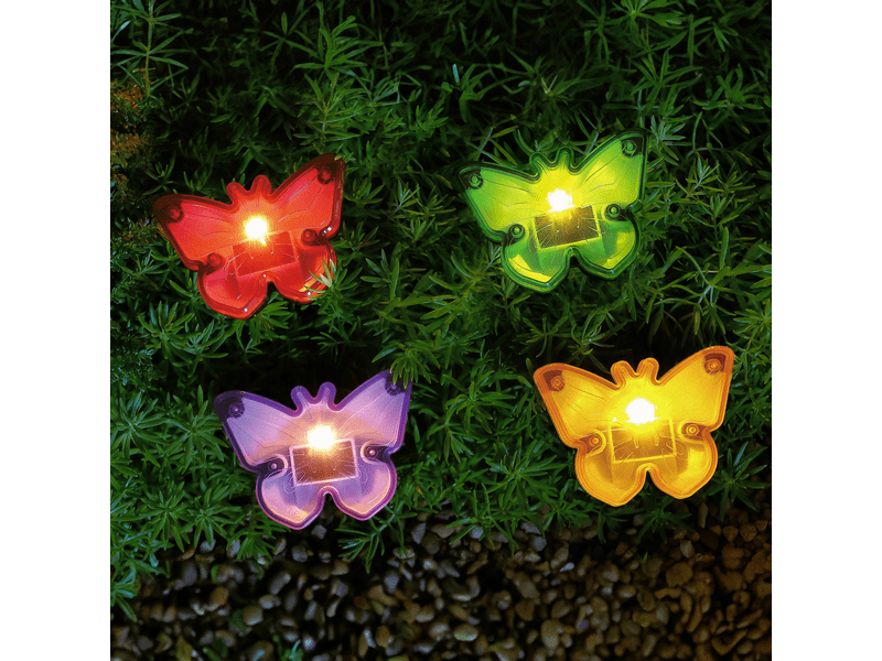 Garden of Eden 11732B Leszúrható LED szolár pillangó, többféle, 1db