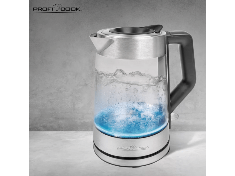ProfiCook C-WKS1190G Vízforraló, rozsdamentes acél/fekete