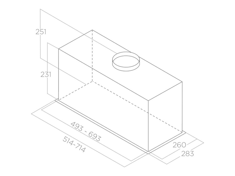 Elica FOLD S IX/A/52 Páraelszívó (PRF0181962)
