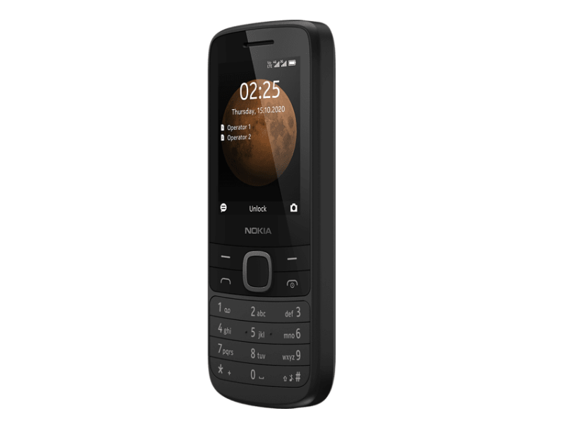 Nokia 225 4G Dual SIM Kártyafüggetlen Mobiltelefon, fekete