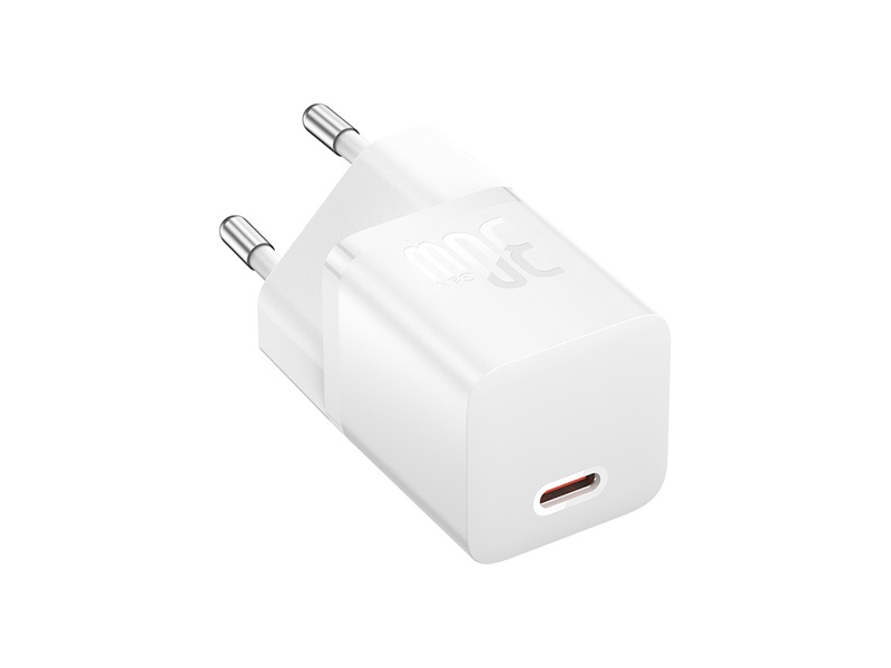 Baseus GaN5 Mini Hálózati gyorstöltő, fehér (CCGN070502)