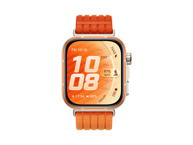 Huawei Watch Fit 5 Pro Okosóra, narancssárga (55020HRW)