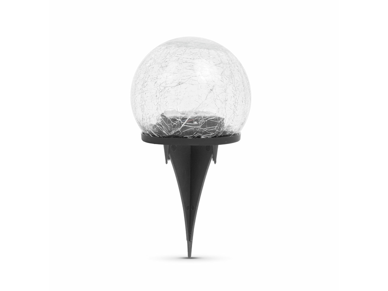 Leszúrható szolár üveggömb 10 cm 10 LED