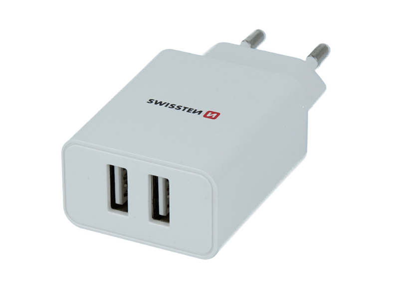Swissten Hálózati Töltő + Lightning kábel, fehér (22057000)
